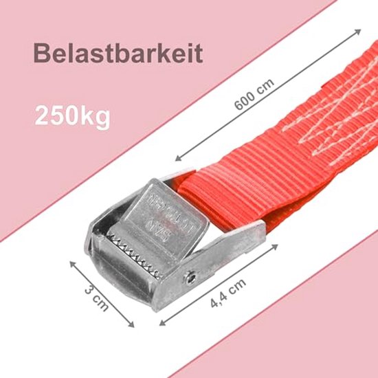MAMUTEC sjorband met klemgesp 25 mm, lengte 6 m, 2 stuks kopen