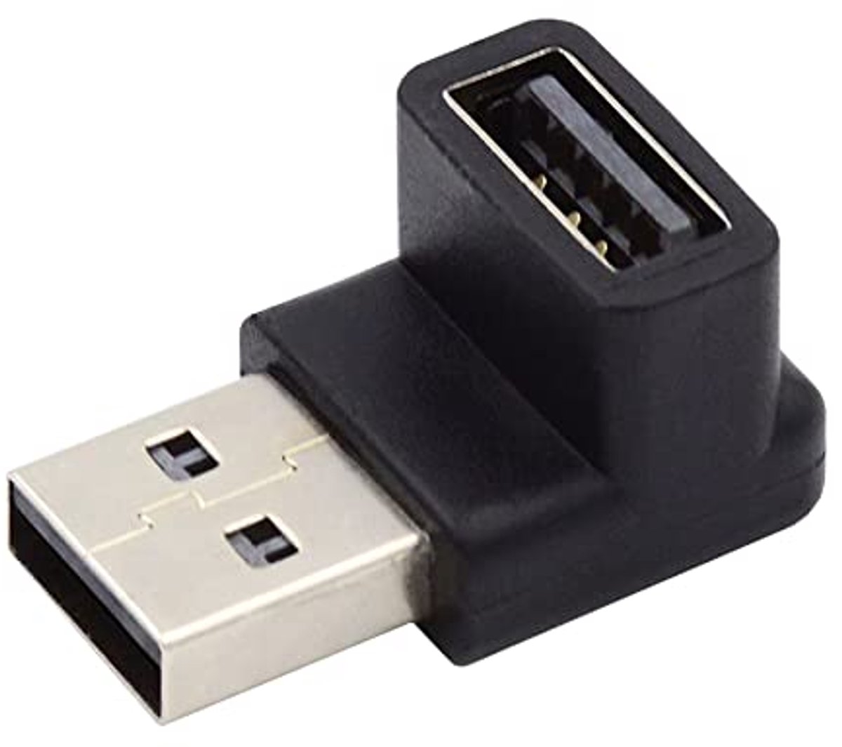 USB 3.0 Male to Female Extension Cable - 10 Gbit/s 90 Degree Adapter