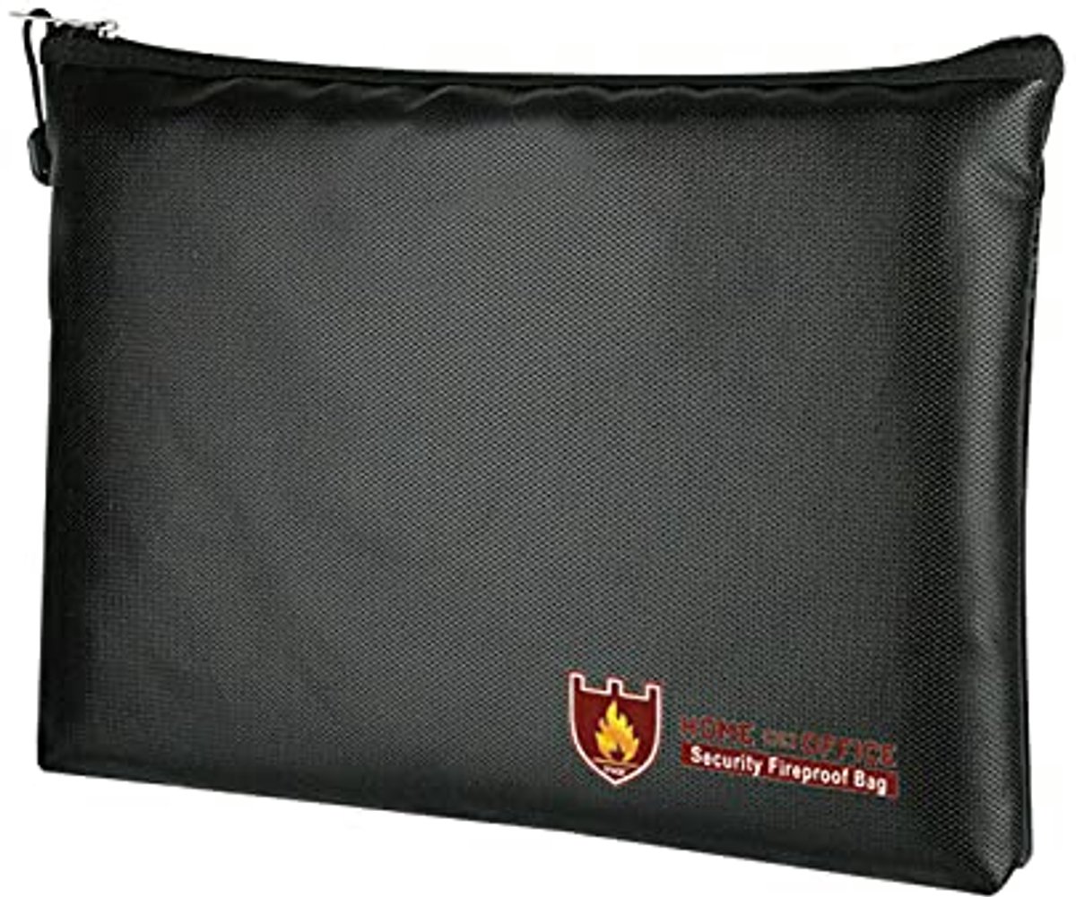 Vuurvaste documententas 34 x 25 cm - Waterdichte tas voor waardevolle spullen