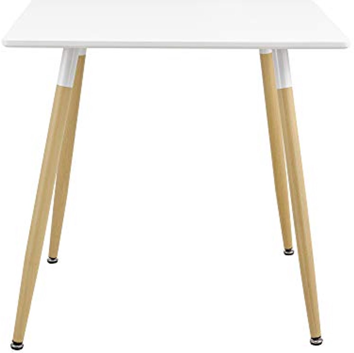 Vierkante Eettafel 80x80 cm voor Kleine Ruimtes - Stijlvol MDF en Staal