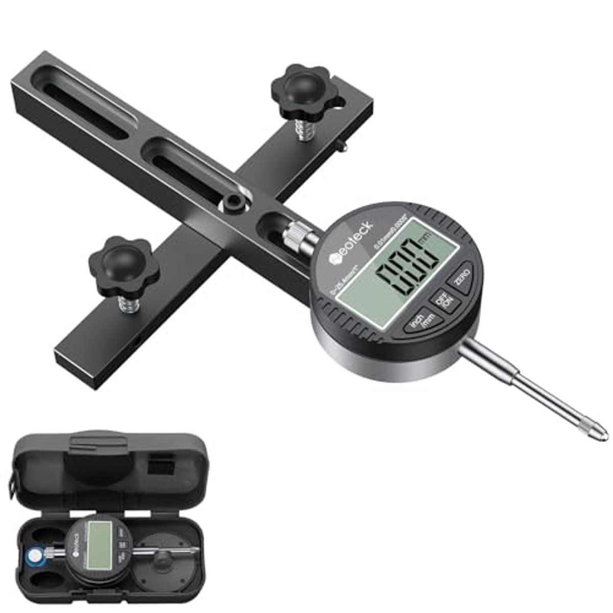 Digitale Meetklok Tafelzaag 25,4 mm - Precisie Kalibratie voor Werkplaatsmachines