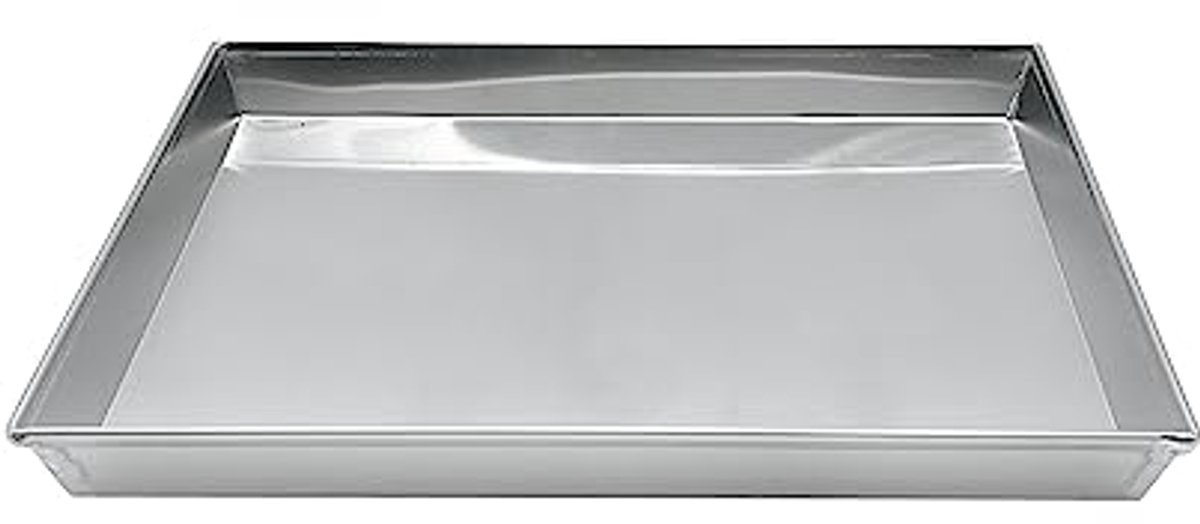 Rechthoekig Aluminium Dienblad 45 x 35 cm - Zilver