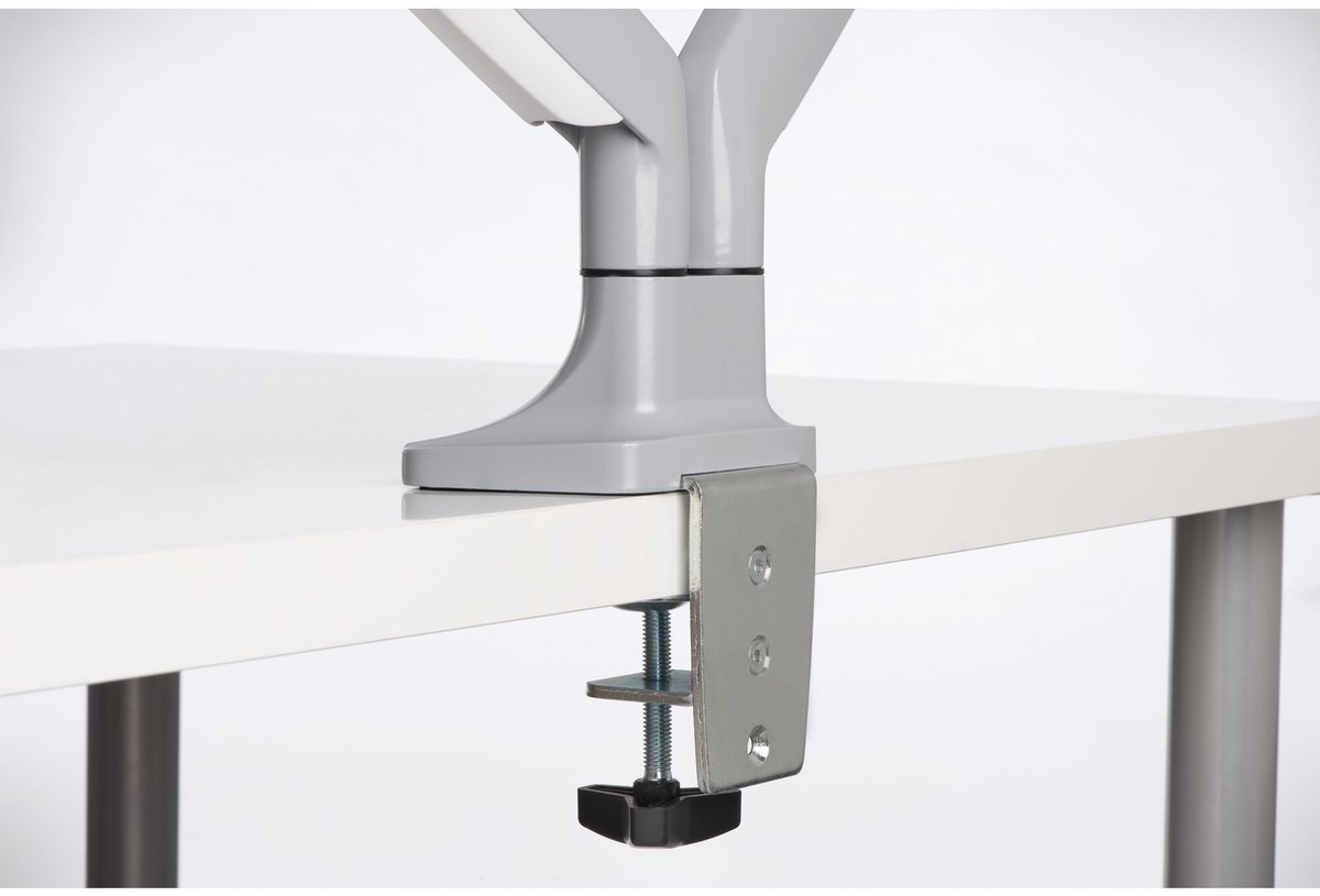 Kensington SmartFit One-Touch Dubbele Monitor arm - Voor 2 Schermen - In Hoogte Verstelbaar - Voor 13 - 32" & tot 9 KG - Grijs thumbnail 5