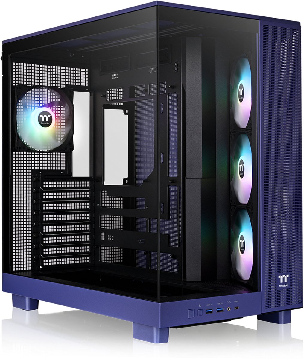 Thermaltake CA-11E-00MNWN-00 computerbehuizing Midi Tower Blauw