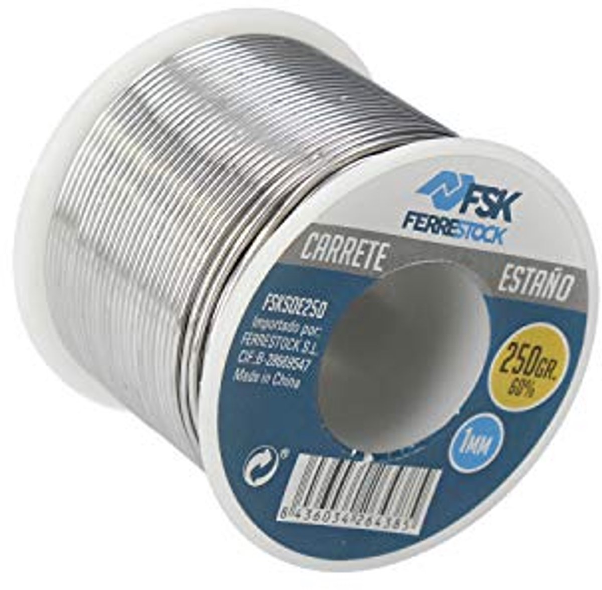 Zachte soldeerdraad 250 g, 1 mm diameter, 60% tin voor elektrische soldeerbout