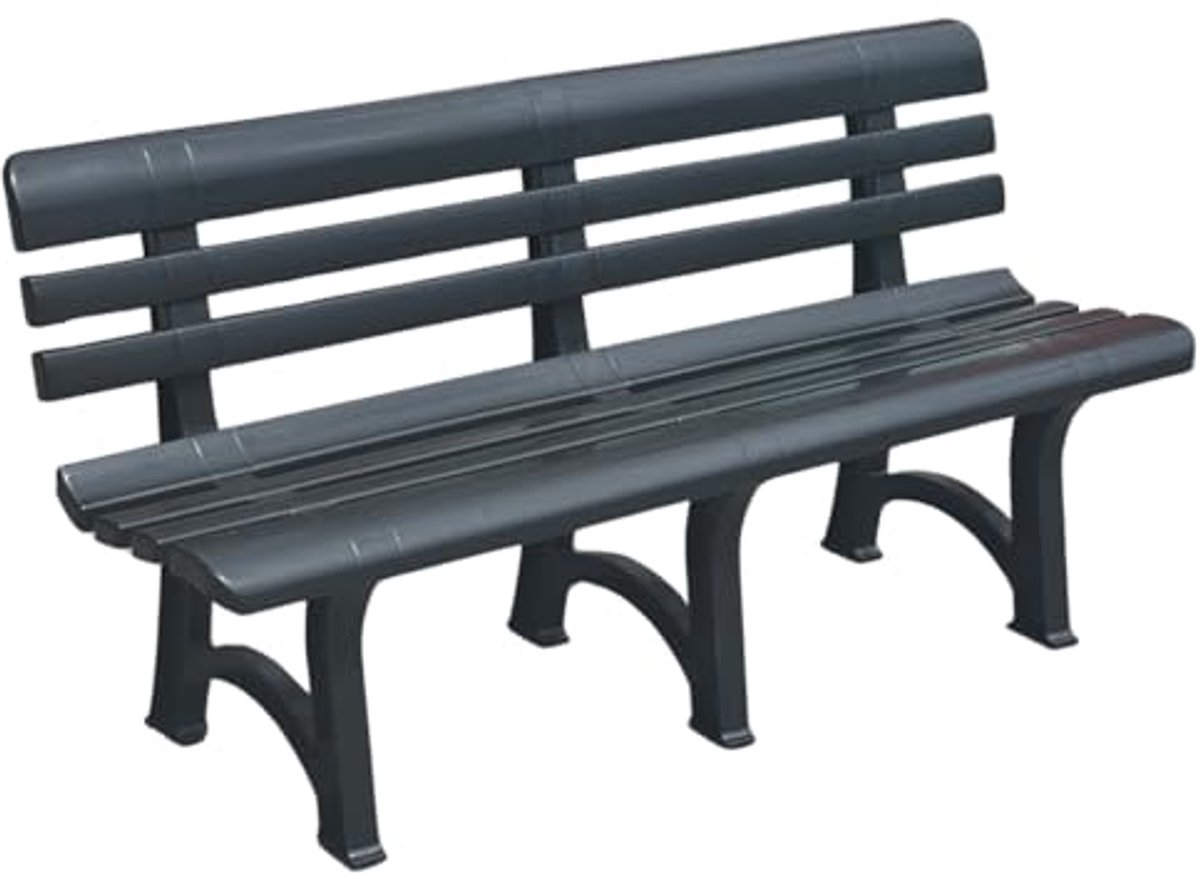 Kunststof Tuinbank voor 3 of 4 Personen - Duurzame Buitenbank voor Balkon, Terras en Veranda