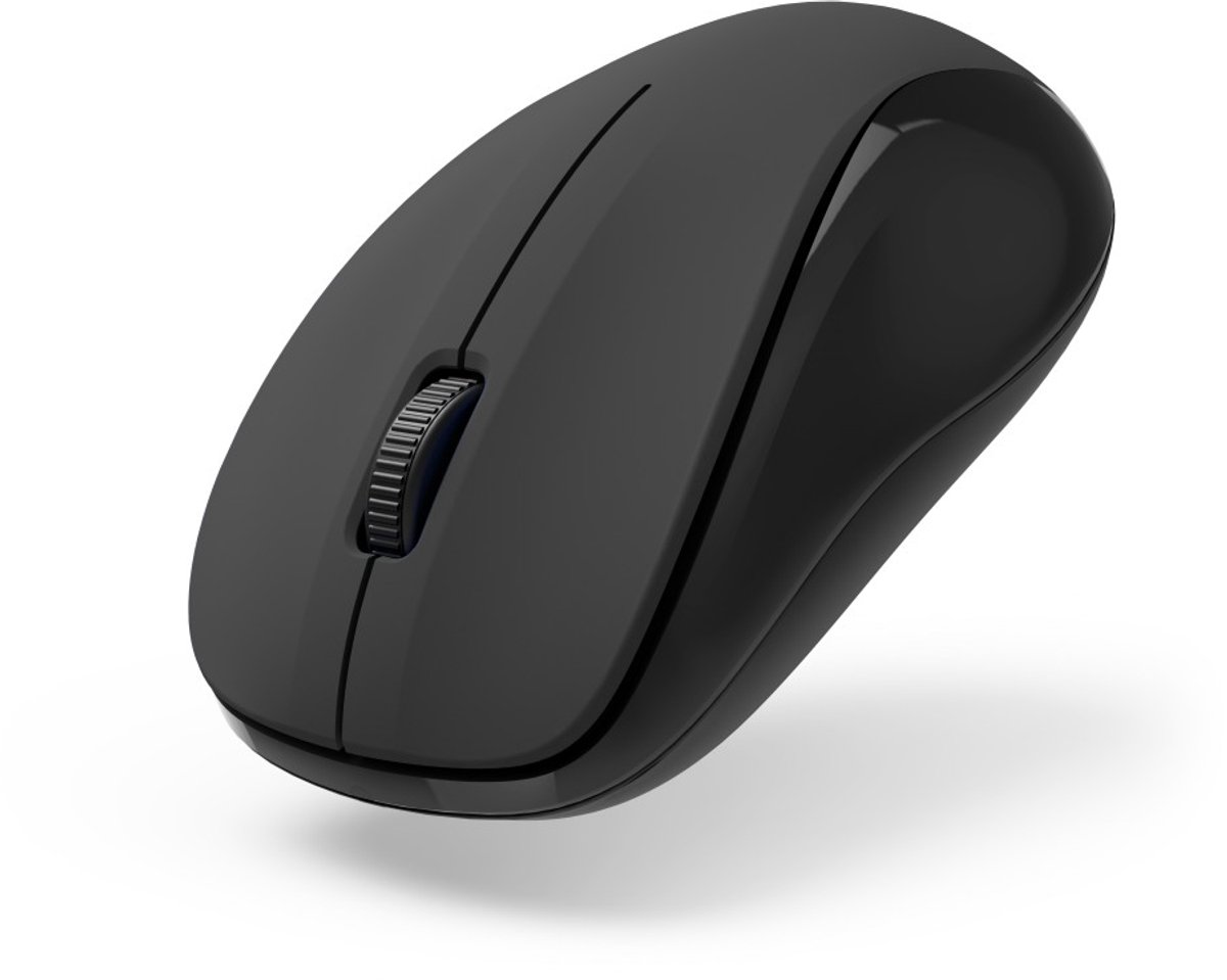 Hama MW-300 V2 - Optische draadloze muis - 3 knoppen - 2.4 GHz RF - Stil - Zwart