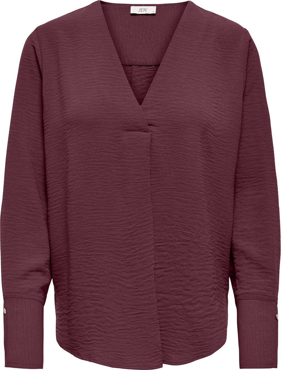 JDY - JDYLION LIFE L/S V-NECK TOP WVN - Dames - Blouses