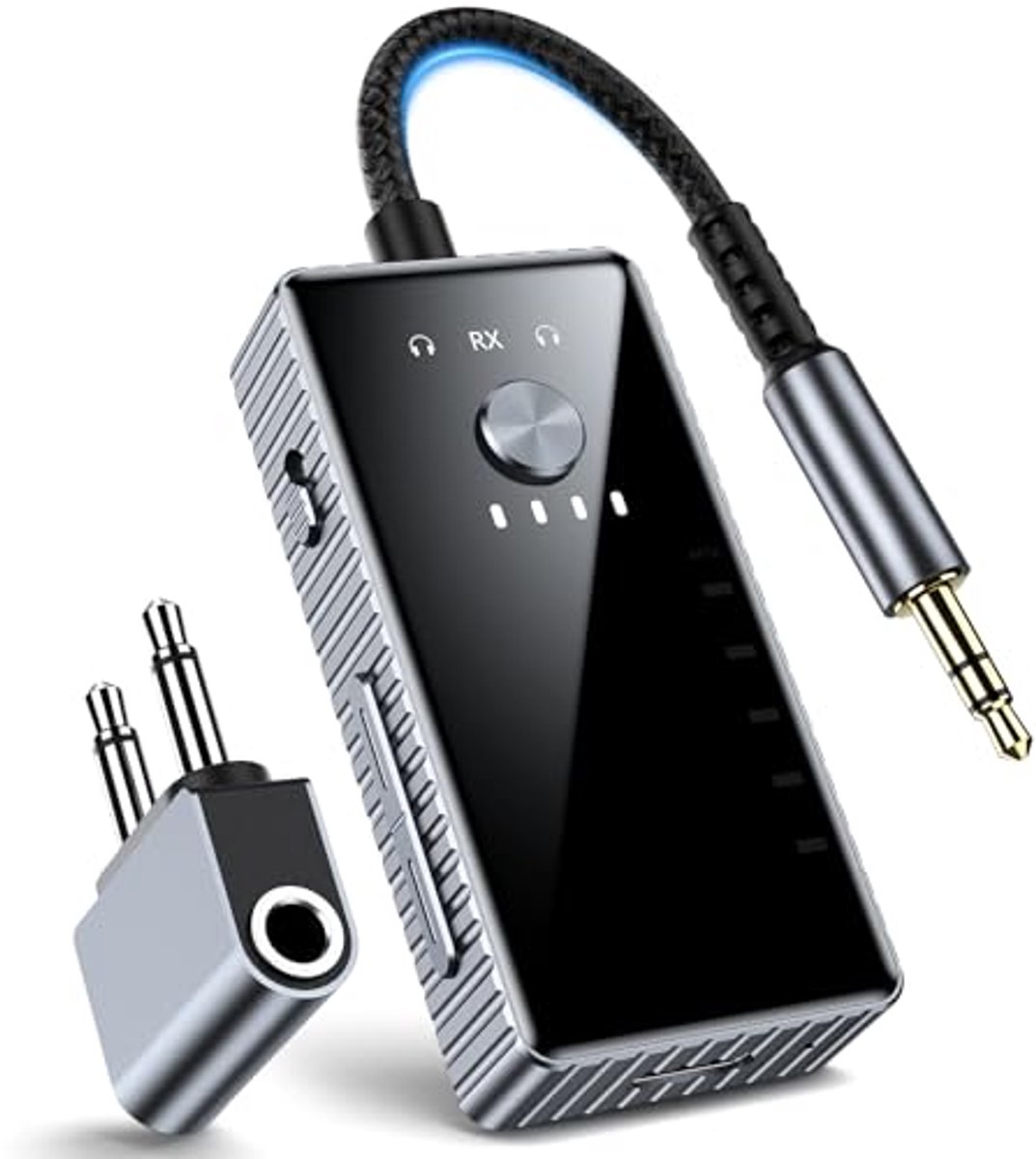Bluetooth Audio Transmitter 5.2 - 2-in-1 Adapter voor Hoofdtelefoons en Airpods