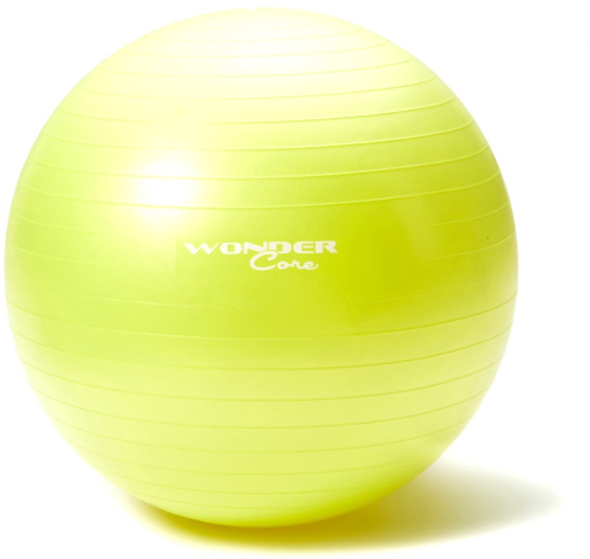 Wonder Core, Gymbal Fitness Yoga Pilates Fitness Bal - Antiburst - 55 cm - Lime Groen- incl. pomp -- Zitbal Zwangerschapsbal - Fitness accessoires