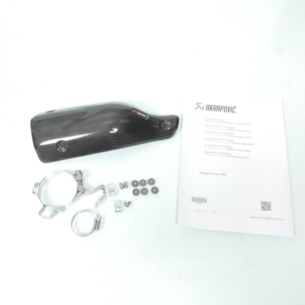 Protection pot échappement Akrapovic pour scooter Honda 350 Forza P-HSH3SO1 Neuf