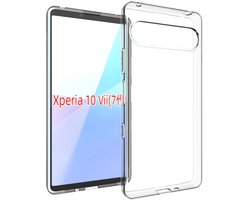 MobyDefend Hoesje - Geschikt voor Sony Xperia 10 VII - Transparante TPU Backcover - Volledig Doorzichtig