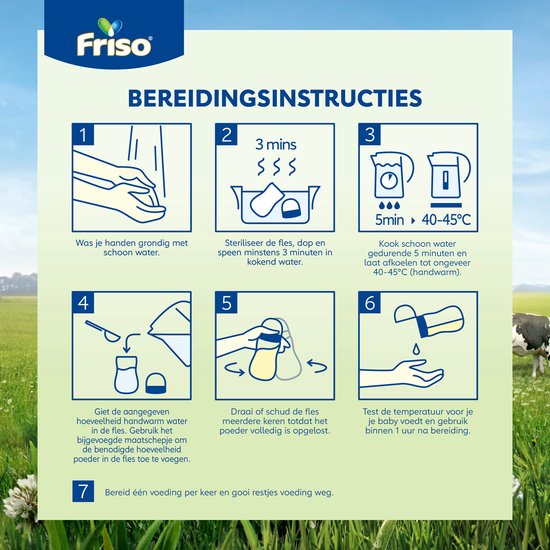 Friso 2 Opvolgmelk - vanaf 6 maanden -1.2kg - doos van Merkloos — afbeelding 2
