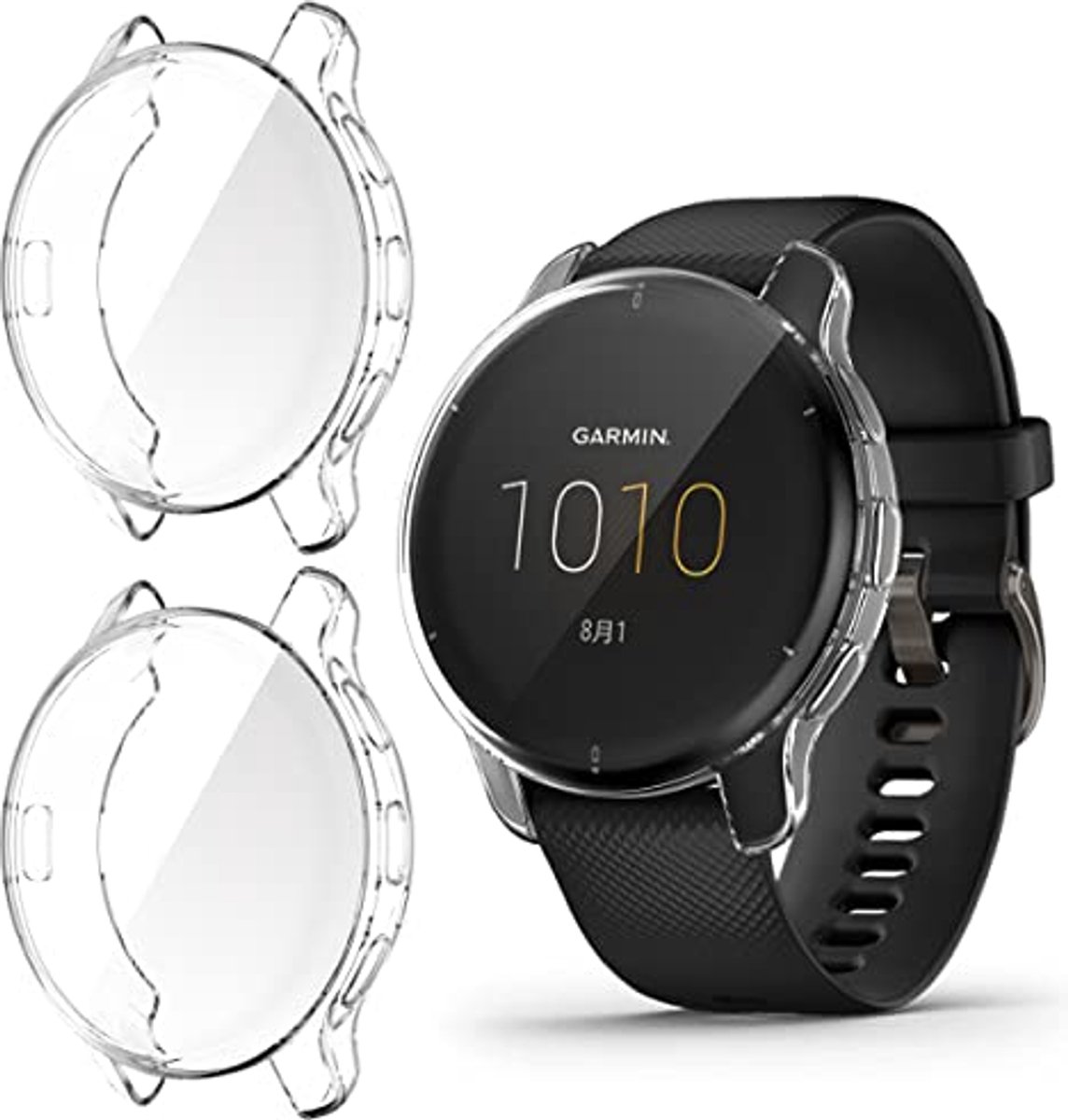 2-Pack TPU Hoesjes voor Smartwatch - Beschermhoes Compatibel met Garmin Venu 2 Plus