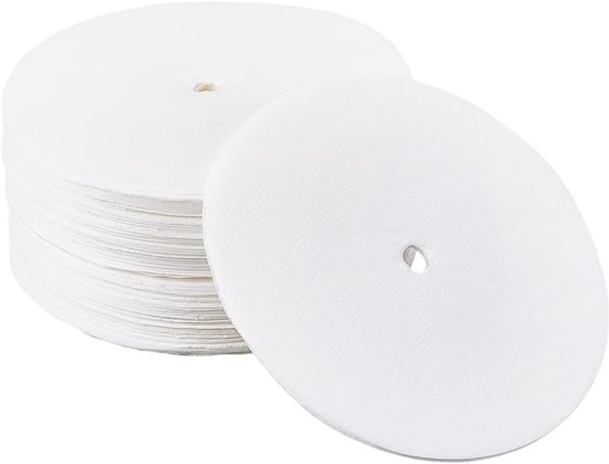 300 stuks rond koffiefilterpapier, filterpapier met gat