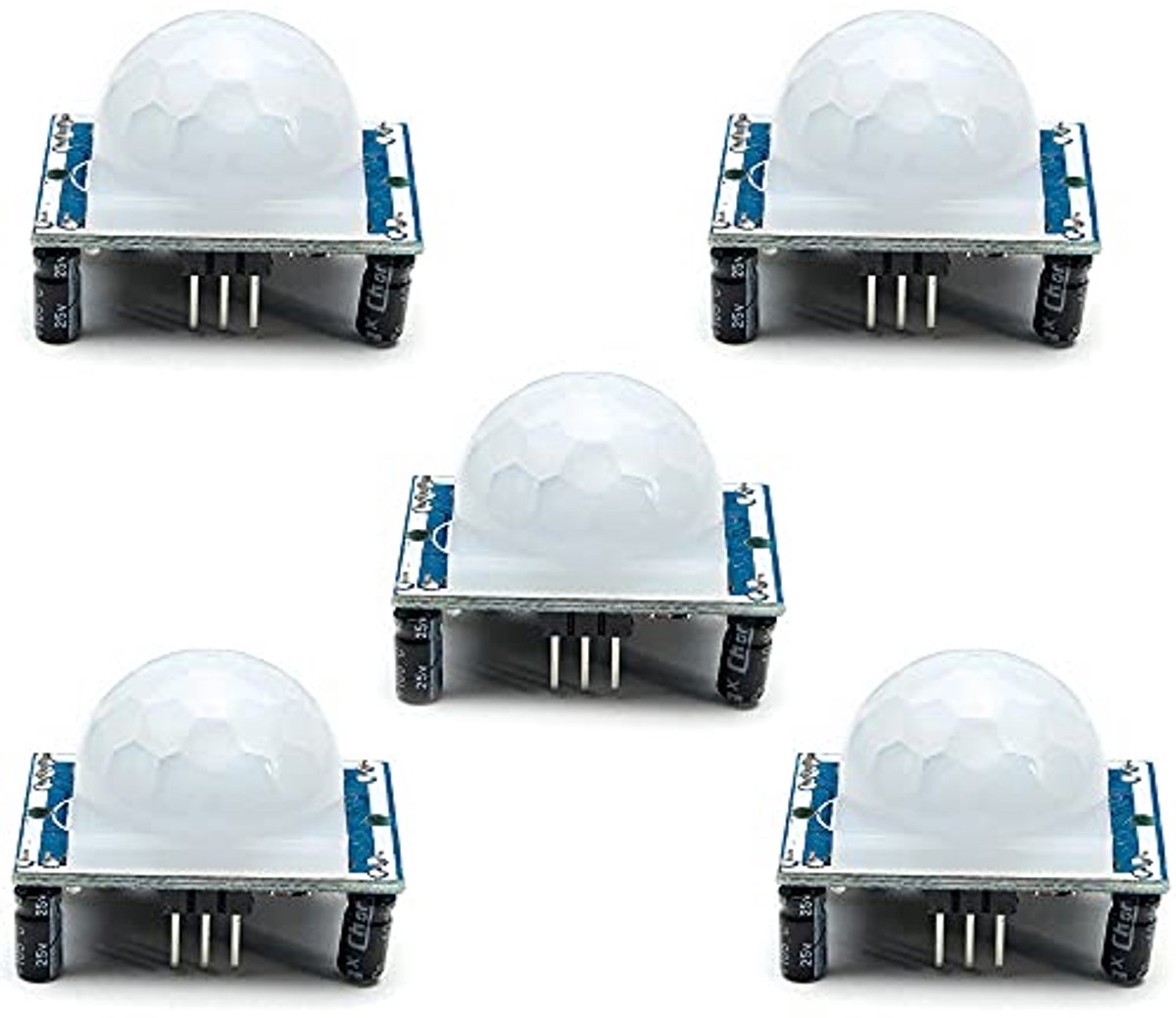5 Stuks PIR Bewegingssensor Module voor Infrarood Bewegingsdetectie