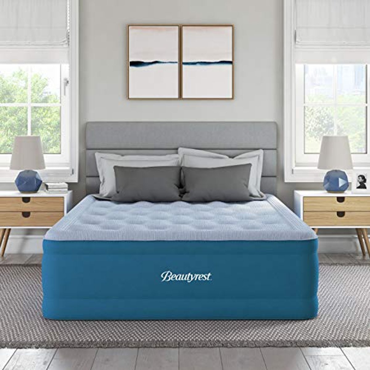 Comfort Plus Express Bed - Luxe Luchtmatras met Pluche Fluwelen Kussen en Ingebouwde Pomp - 100% Lekvrij