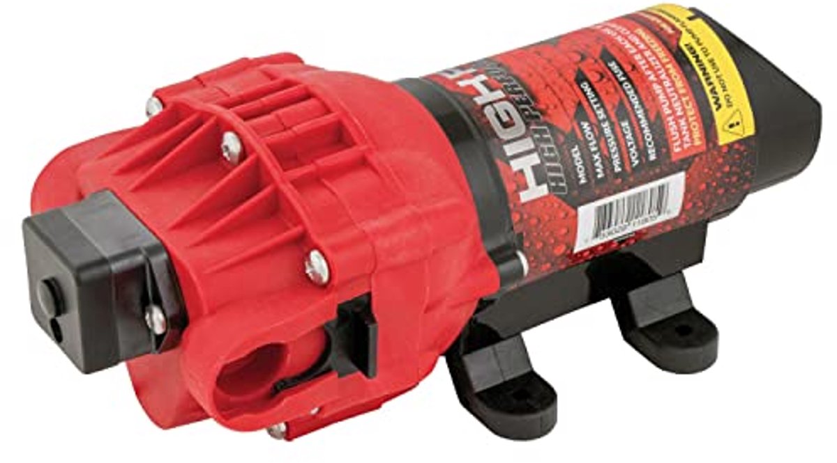 Hoogwaardige 2,4 GPM 12 Volt membraanspuitpomp 60 PSI Max
