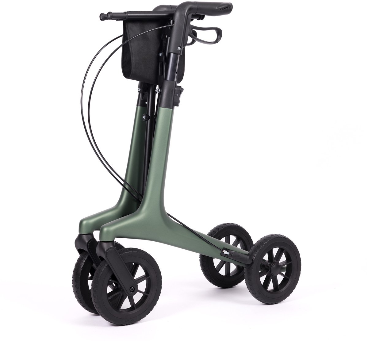 Wheelzahead - WheelzAhead Carbon ALL-IN Rollator - Medium - Matt British Green