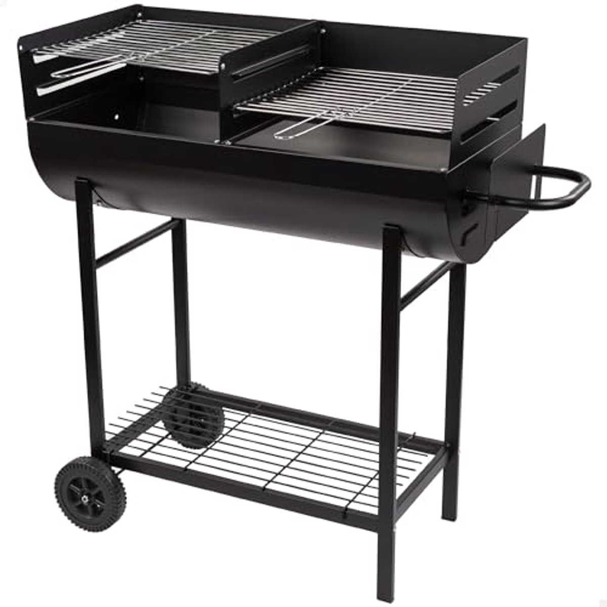 Houtskoolgrill met dubbele grill voor optimaal grillplezier