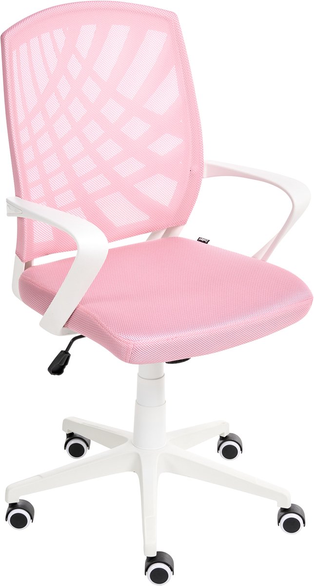 BONNY - Bureaustoel - Roze - Polyester
