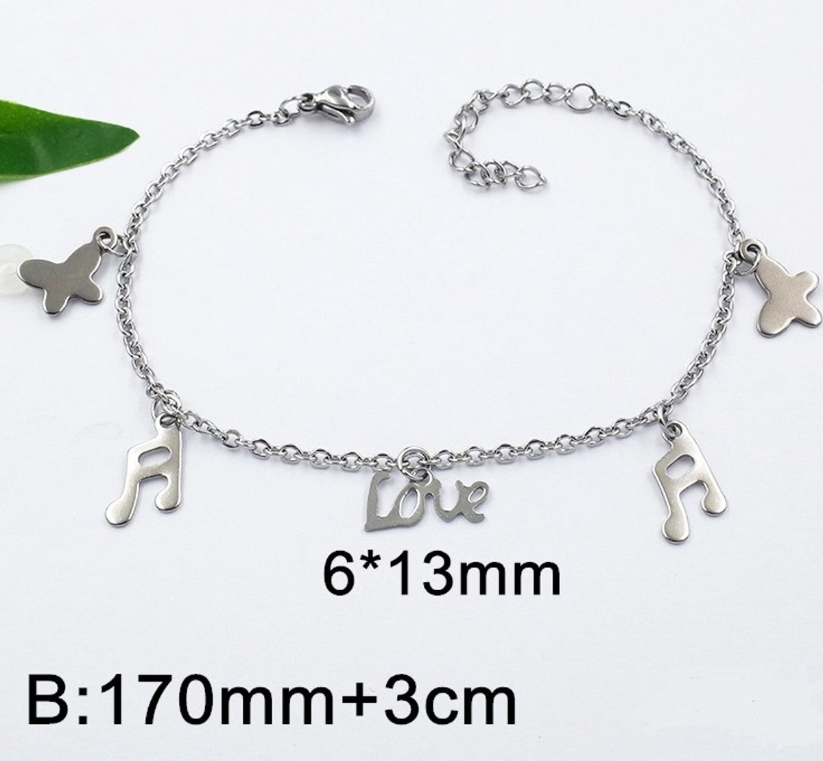 Armband staal 4328