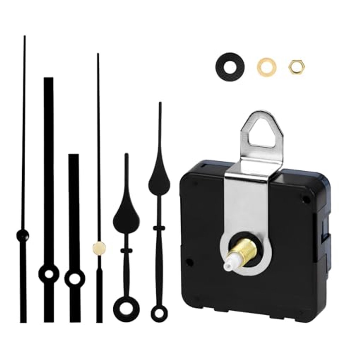 Uurwerk voor Wandklok - Geruisloos Kwartsuurwerk met Wijzers voor Doe-Het-Zelf Projecten