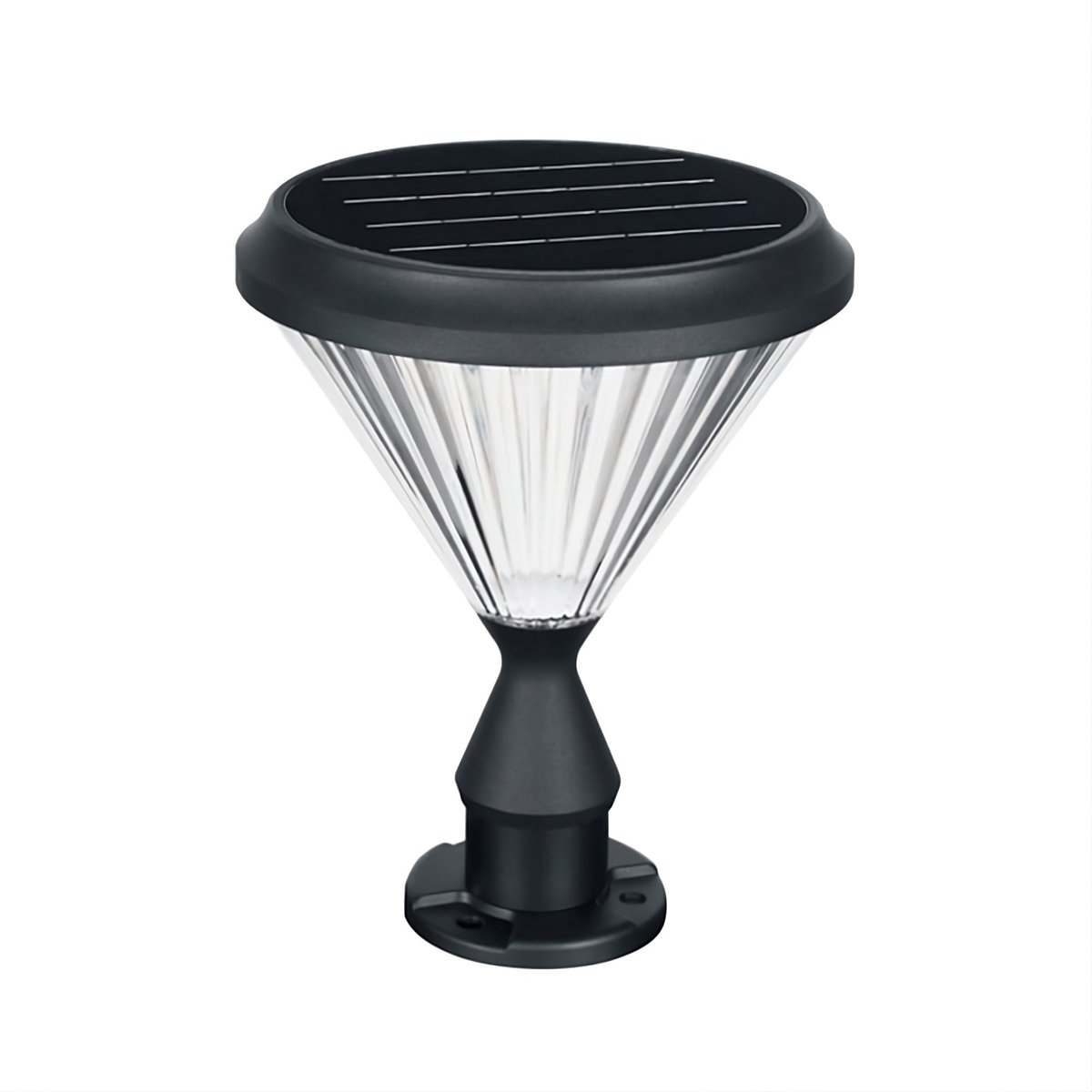 Bol.com Iplux - Paris - Solar Tuinverlichting - Warm wit - Staande lamp 30cm aanbieding