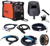 Kibani Lasapparaat 4-in-1 incl. Rol Lasdraad 5kg - Plasmasnijder en Lasapparaat in 1 - IGBT-Inverter-Technologie - Semi-Automatische Omvormer - Lasapparaat Elektrisch - MIG - MMA - TIG - CUT