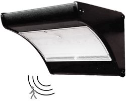iplux Iplux® Solar LED Wandlamp SafeSense Lite - 450 lumen - Hoge Kwaliteit - Bewegingssensor - IP65 - 4000K - Aluminium