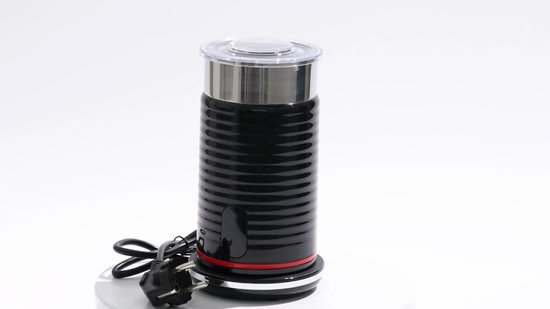 Mousseur À Lait Électrique Avec 4 Fonctions : Mousseur Automatique Pour Lait Chaud Et Froid, Arrêt Automatique, Design En Acier Inoxydable, Pour Matcha (Noir - Affichage Numérique