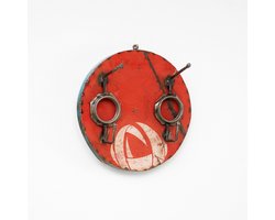 Moogoo Creative Africa - Kapstok - Gemaakt van gerecyclede olievaten - Rood
