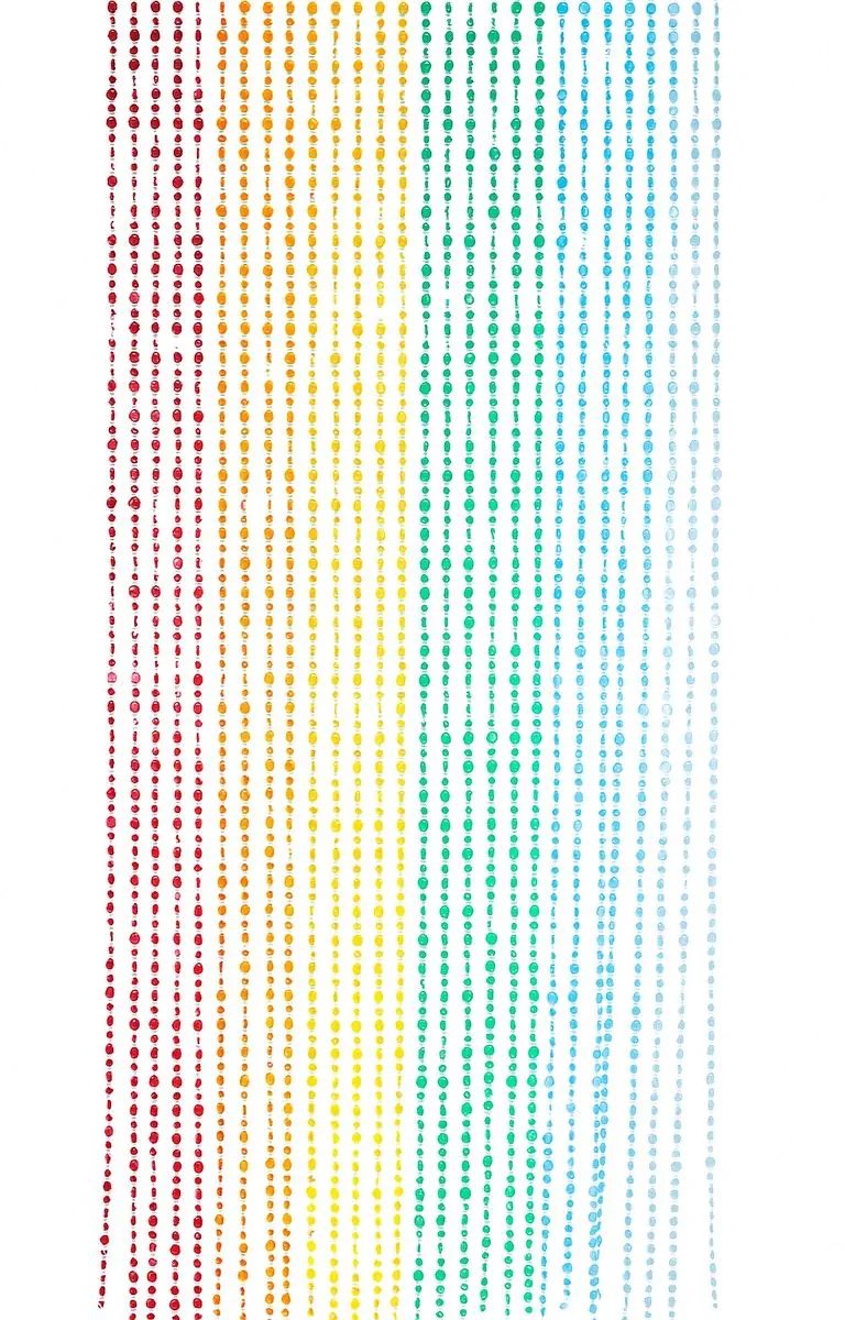 Vliegengordijn/deurgordijn kralen Colorado 90x200cm - regenboog