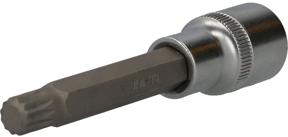 BRILLIANT TOOLS 1/2" veelzandtandbitdop 100 mm lang M10 - BT022944