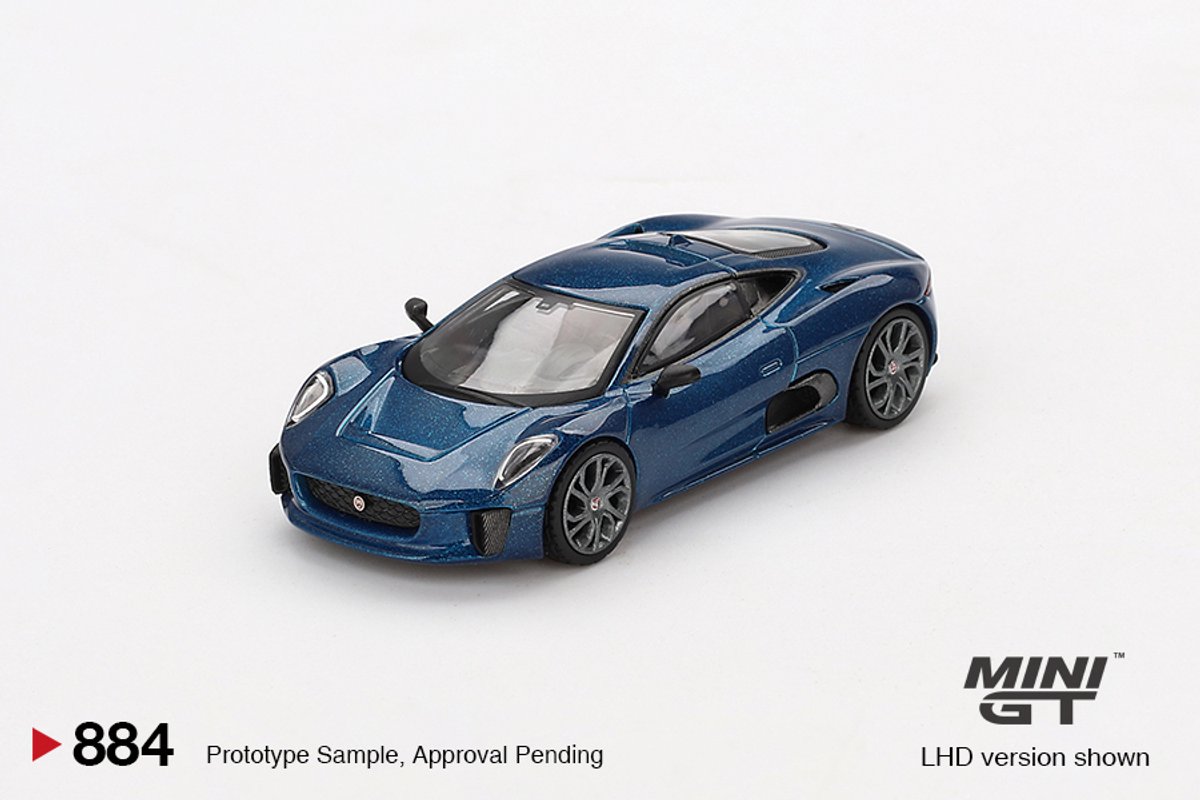 Jaguar C-X75 '24, Blauw LHD - MGT00884 -L - Mini GT 1/64