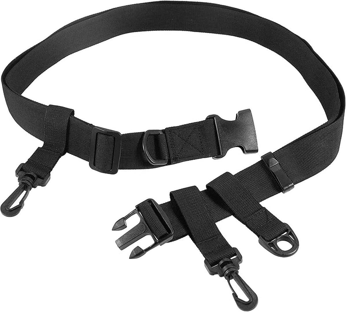 Fishing Wading Belt - Tackle Waist Belt - Safety Belt - Adjustable Wader Belt - Multifunctional Fishing Waist Belt met Hook - Fly Fishing - Surf Casting - Fishing Accessories - Wader Straps