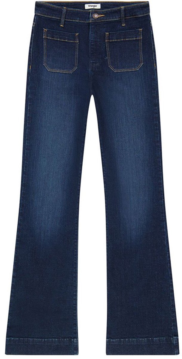 Wrangler 112351028 Flare Spijkerbroek 28 30 Vrouw Darkly Wash