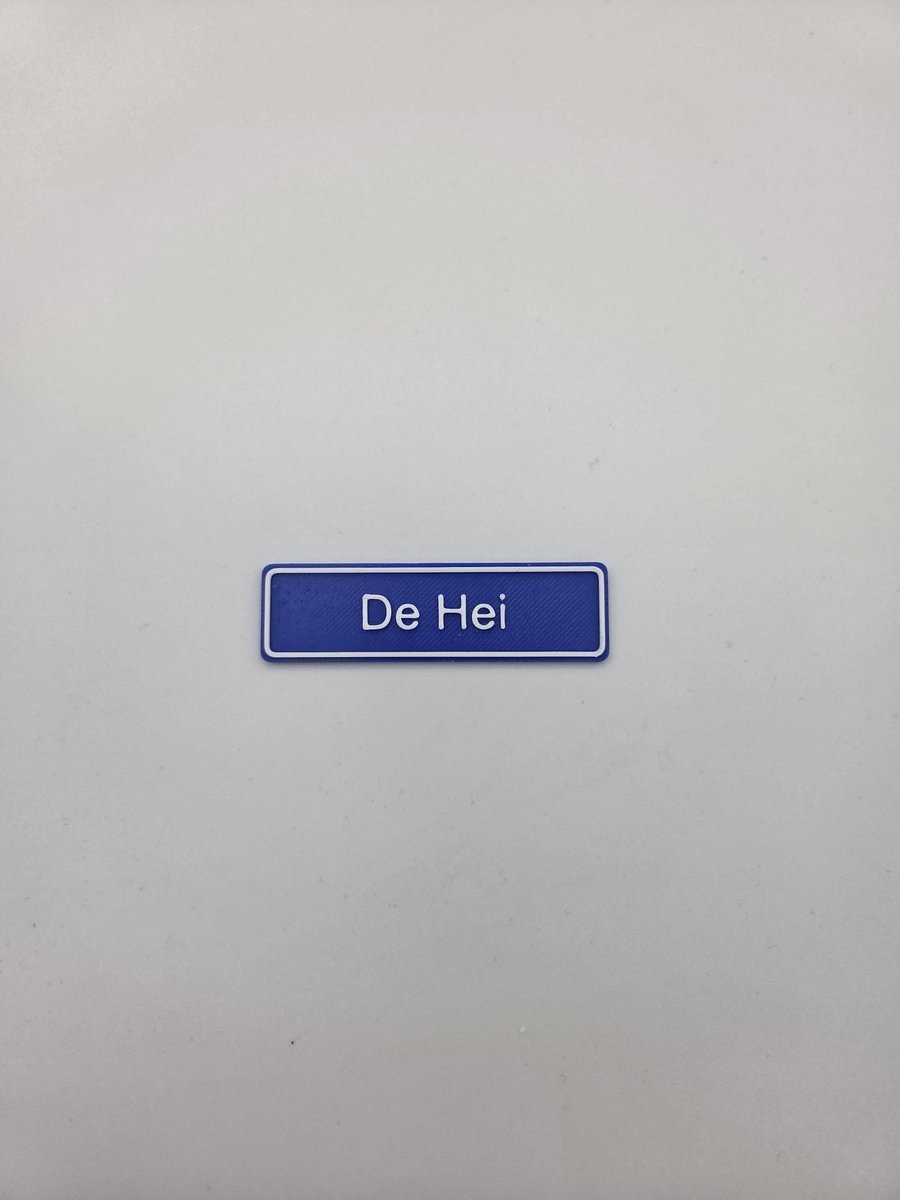3D plaatsnaamspeldje De Hei