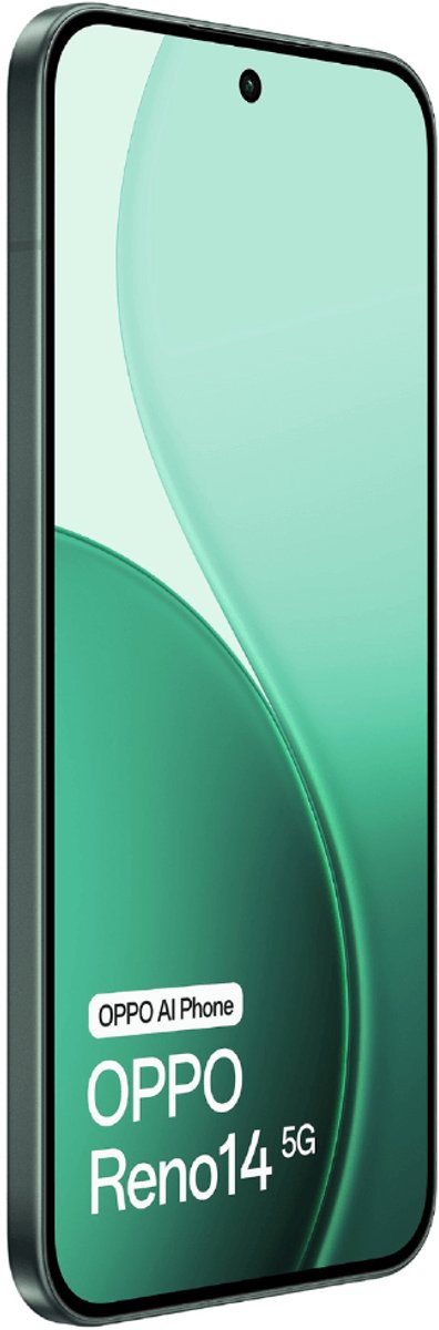 OPPO Reno14 5G 12GB/512GB Groen (Luminous Green) Dual SIM thumbnail 4
