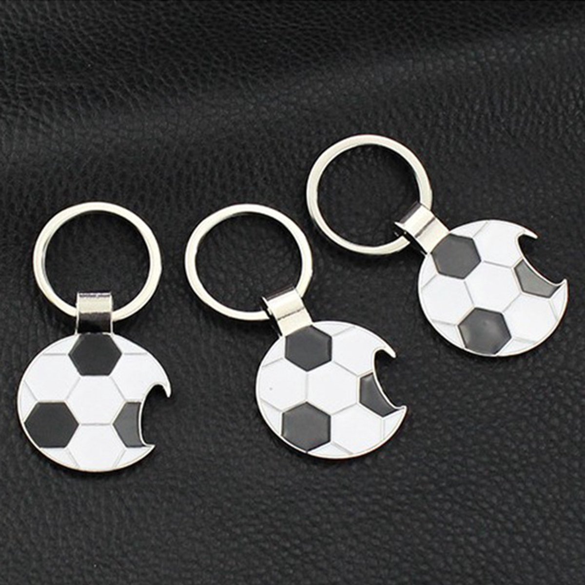 Sleutelhanger met 3-delige voetbalflesopener