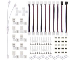 5050RGB kale LED-lichtstrip soldeervrije connector vaste lichtstrip clip verbindingslijn accessoires