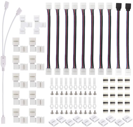 5050RGB kale LED-lichtstrip soldeervrije connector vaste lichtstrip clip verbindingslijn accessoires