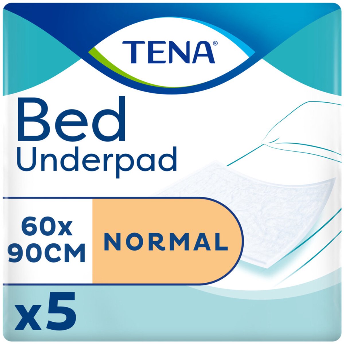 TENA Bed Onderlegger Plus 60 x 90 cm - 3 x 5 stuks - Voordeelverpakking