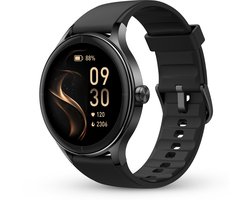 Norva - Smartwatch voor Heren en Dames - Geschikt voor elke smartphone - 100+ Sportmodi - Slaapmonitor - Bellen - Muziek - IP68 Waterdicht - Lange batterijduur - Zwart