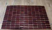 Bamboe placemats - Rechthoekig 30 cm x 45 cm - Afwasbaar - Set van 6 stuks - Bruin