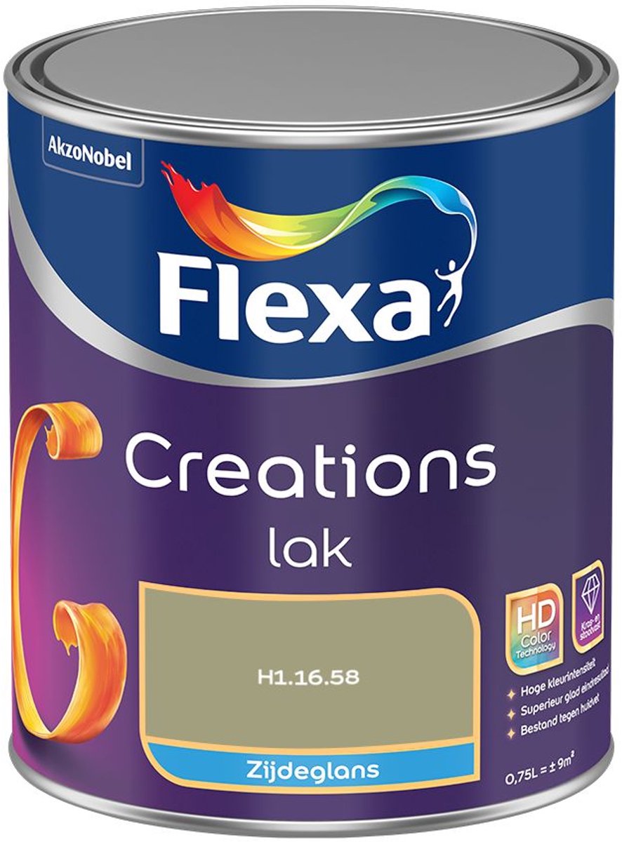 Flexa - Creations Lak Zijdeglans - H1.16.58 - Mengverf - 0.75 L