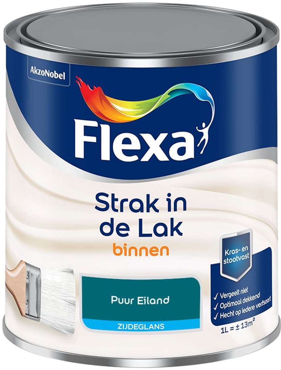 Flexa - Strak in de Lak Binnenlak Zijdeglans - Puur Eiland - Mengverf - 1 L
