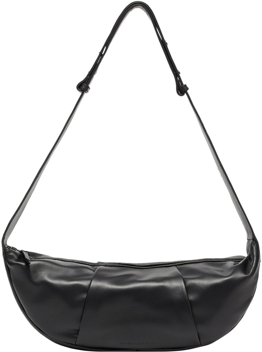 LES VISIONNAIRES Zoe Essential Schoudertas Leer 46 cm - Dames - black
