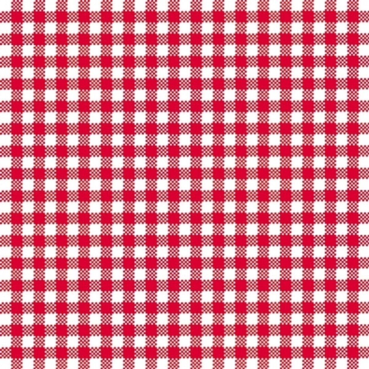 60x stuks Servetten geruit rood/wit 3-laags - feestartikelen party bbq servetjes