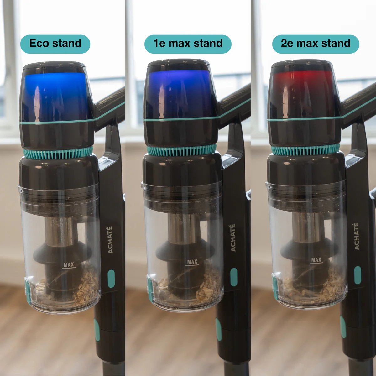 Achaté Steelstofzuiger PRO Draadloos met 4 Opzetstukken - afbeelding 3